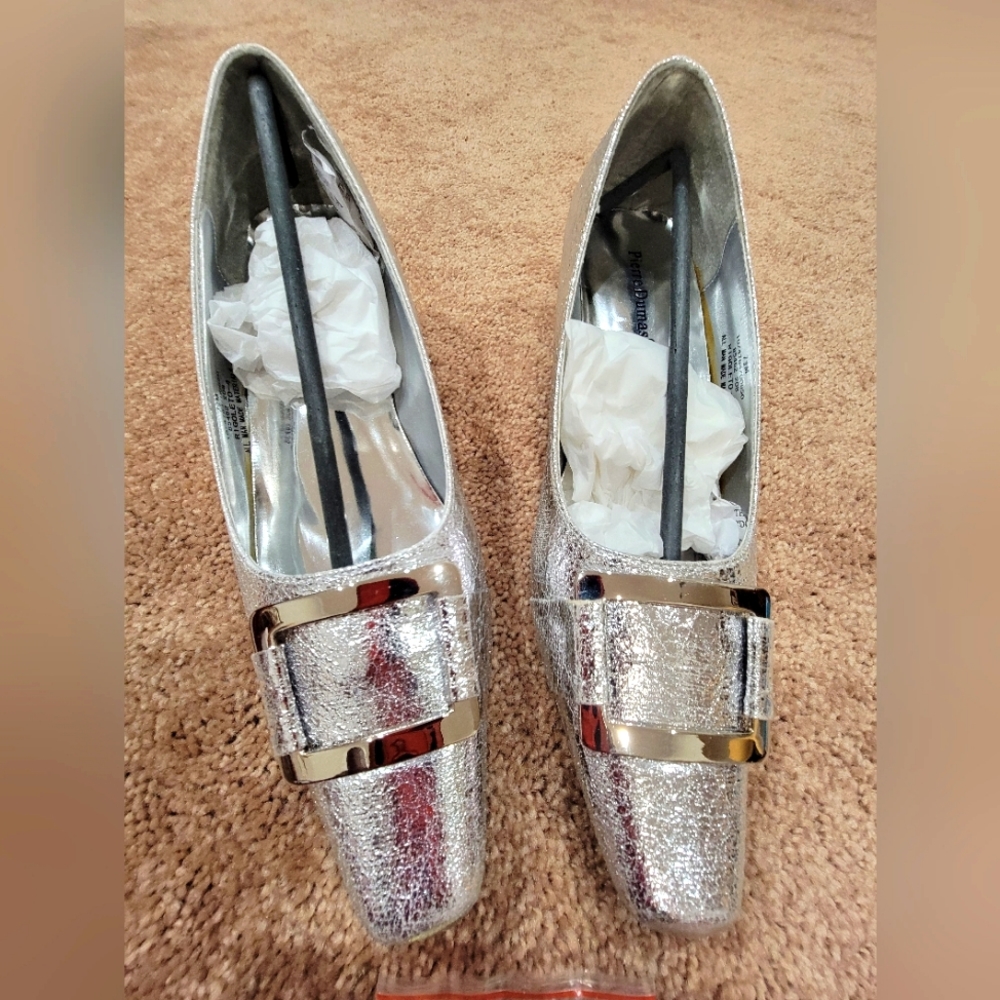 Pierre Dumas Silver Heels